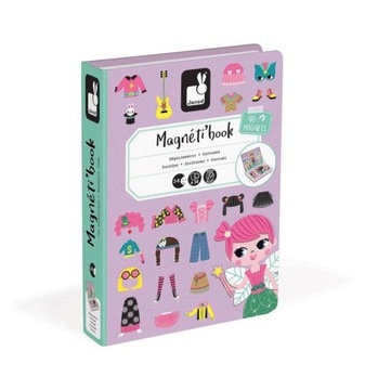 Магнітна головоломка Magnetibook костюми дівчинка для дітей 3+, Janod