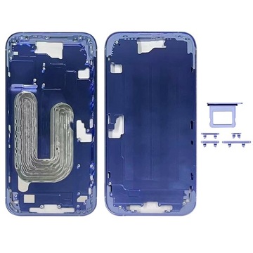 Корпус Корпус средняя Рамка Рамка для Apple iPhone 16 плюс ультрамарин синий