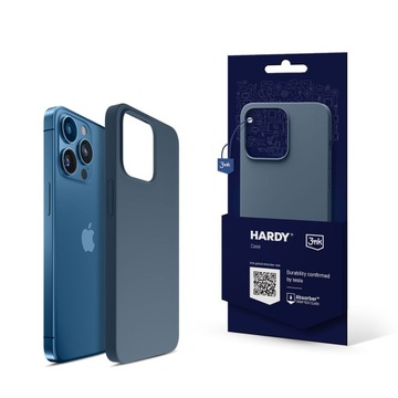 Синий чехол для iPhone 15 Pro 3MK HARDY Case