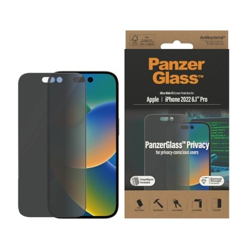 Загартоване скло PanzerGlass для iPhone 14 Pro Privacy