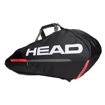 Сумка для тенниса Head Tour Team 6R 53.5 l черно-оранжевая 283482 OS