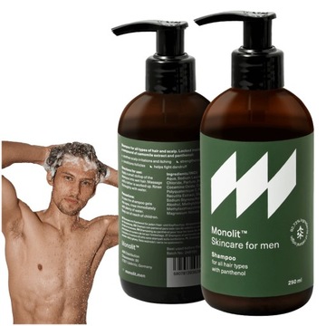 Шампунь для волосся для чоловіків з пантенолом екстракт ромашки Моноліт