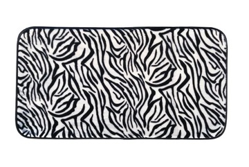 Нескользящий меховой ковер zebra 60x110cm