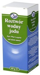 ЖИДКОСТЬ ЛЮГОЛЯ, ВОДНЫЙ РАСТВОР ЙОДА 40Г