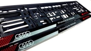 Рамка для номерного знака AUDI SPORT FUTURE IS an ATTITUDE