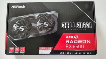 Видеокарта ASRock RX 6600 Challenger D 8GB практически новая!