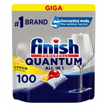 ТАБЛЕТКИ FINISH 100ШТ QUANTUM LEMON