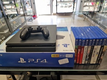 Консоль PS4 Slim 500GB + 10 ігор / GW PROD / комплект