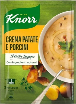 Набір з 2 х Knorr крем-суп із земляними і білими грибами 94 г на 700 мл води