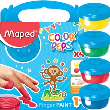 MAPED Finger Paint 4 цвета для малышей