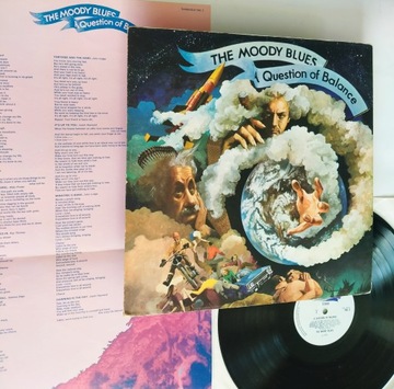THE MOODY BLUES = A QUESTION OF BALANCE LP + ТЕКСТИ ПІСЕНЬ / UK 1970