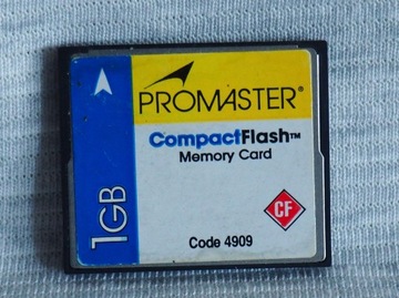 Карта памяти Compact flash CF Memory card Promaster 1Gb.