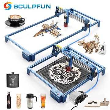 Лазерный гравер SCULPFUN S10 + Extension + pad + Pump