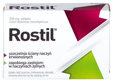 Ростил 250 мг Добесилан варикозне розширення вен циркуляція 30 таблеток