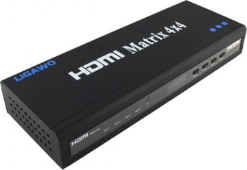 Ligawo HDMI Splitter, 4x4, 3D, Чорний-6518722