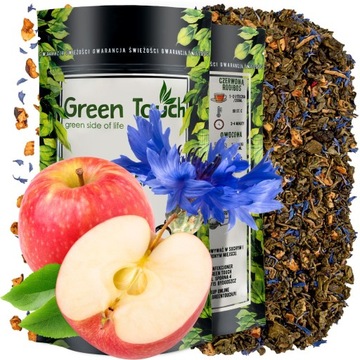 Зеленый листовой яблочный чай 50г