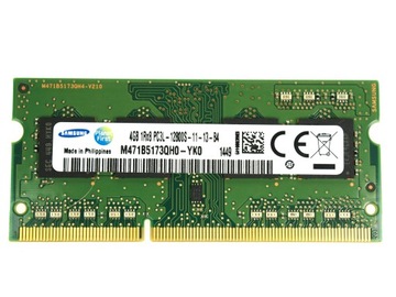 Оперативная память 4GB DDR3 SO-DIMM PC3-12800S 1600MHz