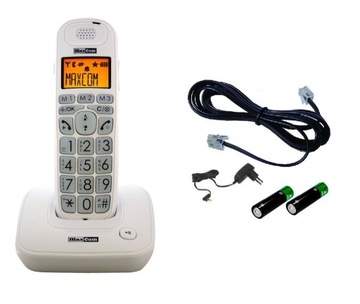Телефон для літніх людей стаціонарний бездротовий MAXCOM MC6800