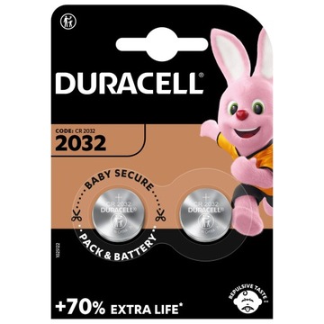 Duracell специализированная литиевая батарея 2032 2шт.