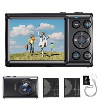 КАМЕРА 4K 18X ZOOM КАРТА 32GB ЭКРАН 2,8 ДЮЙМА