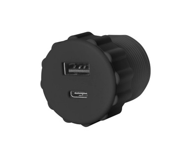 Встраиваемое зарядное устройство USB SMARTT SM-716B черный
