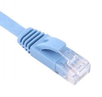 ПАТЧ-КОРД КАБЕЛЬ LAN ETHERNET ПЛОСКИЙ КАБЕЛЬ RJ45 CAT6. 10М