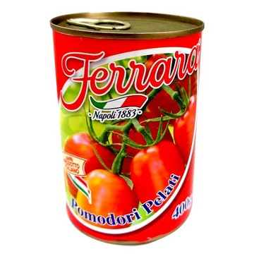 Итальянские помидоры целые консервированные Pomodori Pelati 400 г Ferrara