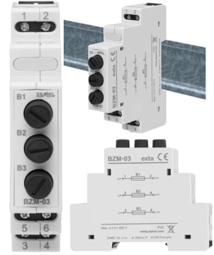 ZAMEL модульная розетка предохранителя TH35 BZM-03