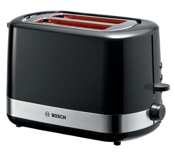 Тостер Bosch Tat6a513 800W гриль 2 тости чорний