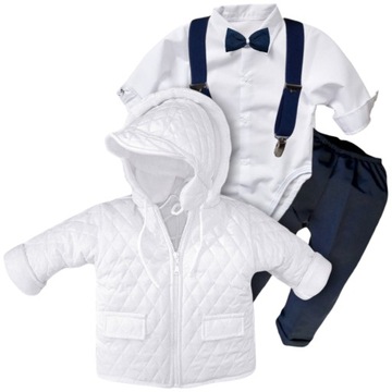 Костюм для крещения для мальчика 74 с курткой комплект одежды для крещения