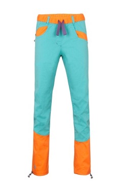 Женские альпинистские брюки MILO JULIAN LADY turquoise / orange L