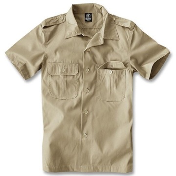 Рубашка Brandit US Hemd 1/2 Beige XL