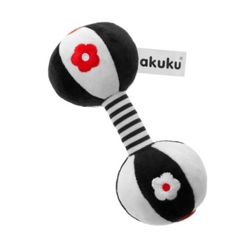 Погремушка гантели плюшевые Akuku