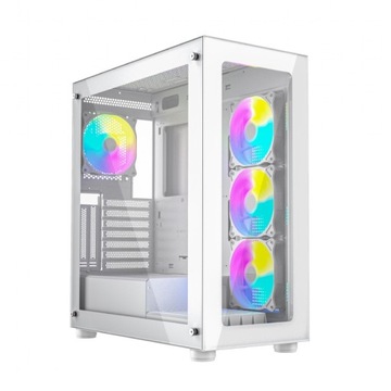 Ігровий корпус ATX підсвічування ARGB білий RGB