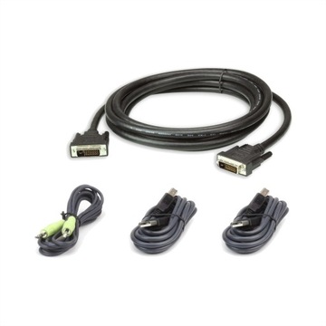 ATEN 2L-7D03UDX4 USB DVI-D Dual Link Secure KVM кабель Set
