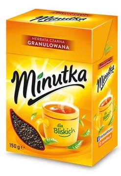 Чорний чай гранульований Хвилинка велика упаковка Польський чай 150г