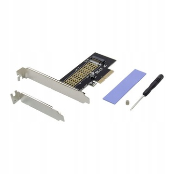 MicroConnect адаптер PCIe x4 M. 2 NVMe SSD адаптер