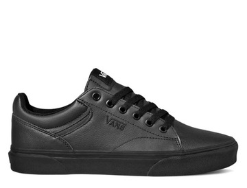Городская обувь мужские кроссовки old skool черные кожаные Vans Seldan 44