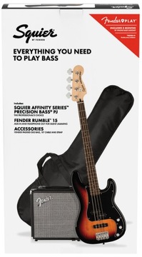 Fender Squier Affinity Precision Bass PJ LRL 3ts Pack набор для бас-гитары