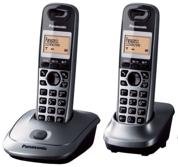 Panasonic KX-TG2512 сірий [телефон 2 навушники]