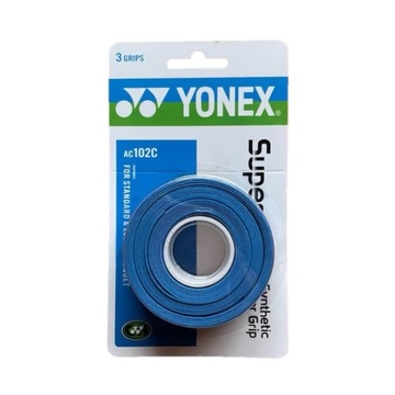 Yonex Super Grap липкая теннисная обертка 3шт синий