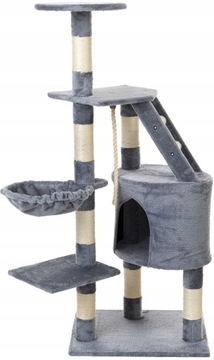 Когтеточка для кошек кровать домик будка дерево 120см (F022)