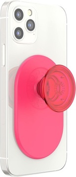 Popgrip тримач для MAGSAFE IPHONE прозорий неоновий рожевий PopSockets