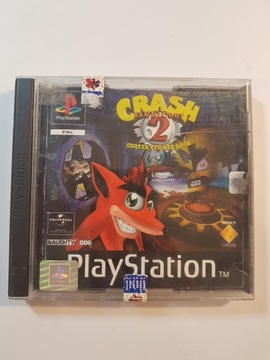 CRASH BANDICOOT 2 CORTEX STRIKES BACK / PSX PS1 / PLAYSTATION /