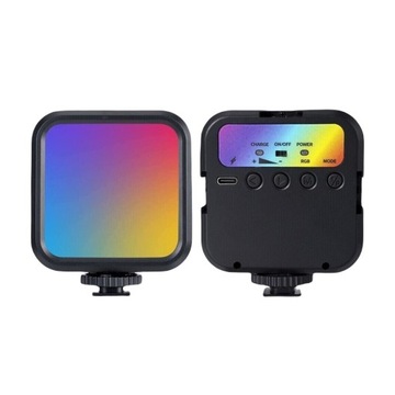 СВЕТОДИОДНАЯ ЛАМПА RGB КРАСОЧНАЯ С РЕГУЛИРУЕМЫМ СВЕТОМ ДЛЯ ФОТО СЕЛФИ ВИДЕО УНИВЕРСАЛ