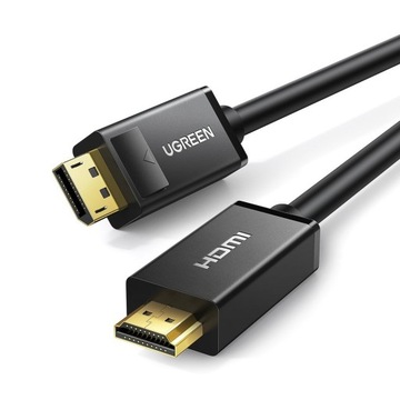 Ugreen кабель DisplayPort-HDMI 30Hz 4k 3M односпрямований кабель