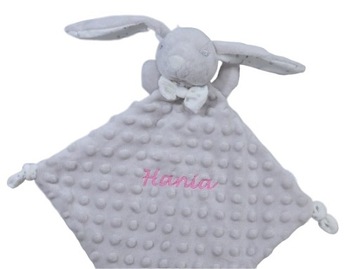 Милая кукла с именем - кролик вышивка Минки подарок