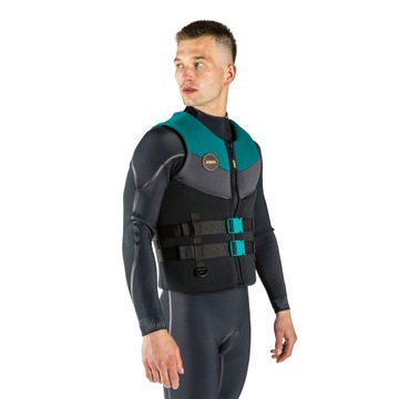 Чоловічий жилет безпеки JOBE Neoprene чорний і синій 244922011 2XL+