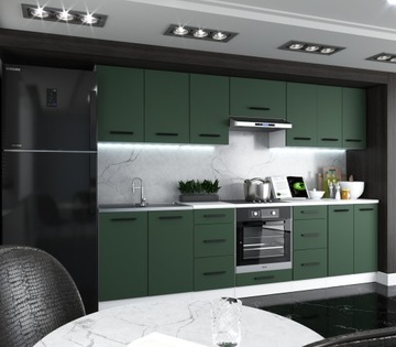 Кухонная мебель кухня ROYAL 2.8 M бутылочный зеленый