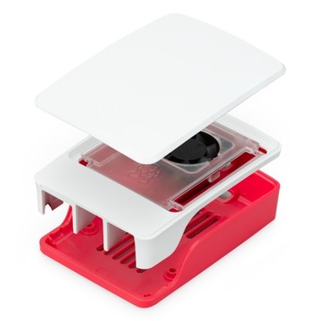 Чохол для Raspberry Pi 5 офіційний-червоно-білий